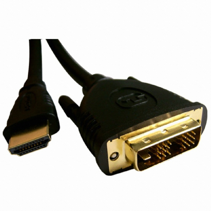 라인업시스템 LANSTAR HDMI to DVI 케이블 Ver1.3b GOLD(DVIS-HDMI) (5m)