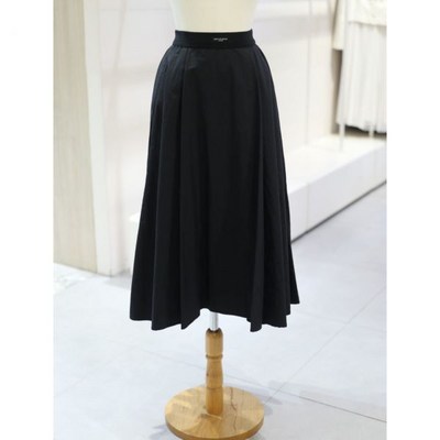 JJ지고트 백 지퍼 밴딩 플레어 스커트 GP4A0SK_R41 1556518 66 라이트그레이 GYL0_이미지