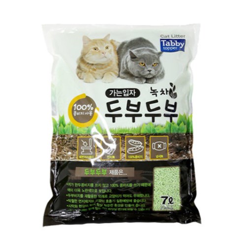 테비토퍼 두부두부 가는입자 녹차 2.82kg (1개)
