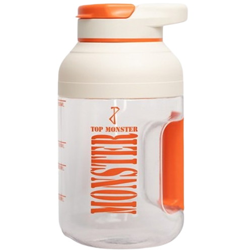 에스엠제이 탑몬스터 휴대용 무선 믹서 텀블러 2L (오렌지)_이미지