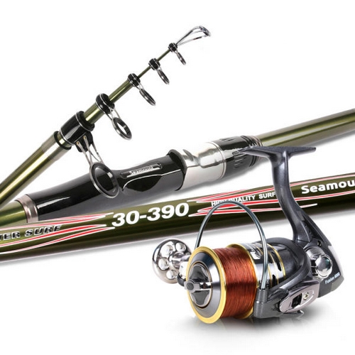 시마운트 스톰 서프 원투대+퓨전 4000 릴 세트