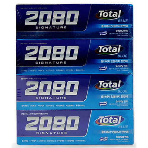 2080 시그니처 토탈블루 치약 125g (4개)_이미지