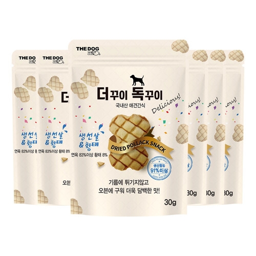 더독 더꾸이 독꾸이 생선살&황태 30g (6개)_이미지