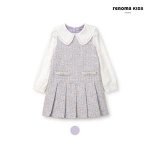 레노마키즈 HC12 빅카라 트위드 저지 원피스 R2431O611