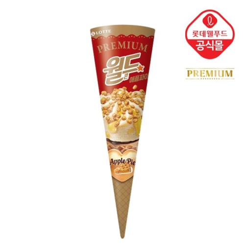 롯데제과 프리미엄 월드콘 애플파이 160ml (1개)_이미지