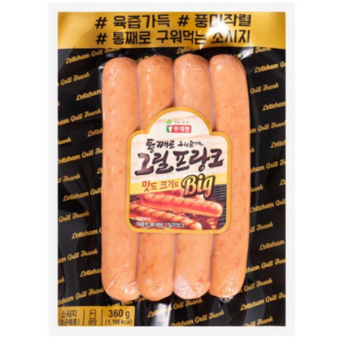 롯데웰푸드 롯데햄 그릴프랑크 360g (1개)_이미지