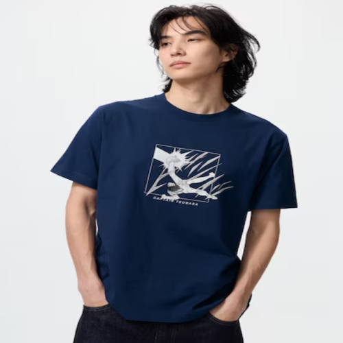 한국품절임박 일본 일본 남여공용 만화UT 슈에이샤 창업 100주년 캡틴츠바사 티셔츠 487571