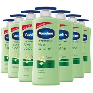 바세린 인텐시브 케어 알로에 수드 바디로션 600ml (7개)_이미지