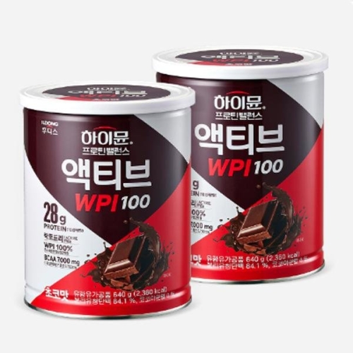 일동후디스 하이뮨 프로틴 밸런스 액티브 WPI 100 640g (2개)_이미지