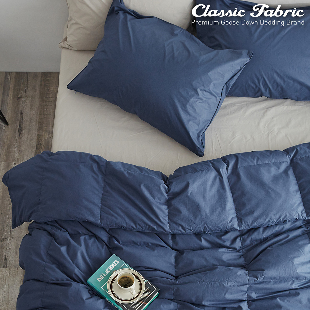 클래식패브릭 헝가리 90 네이비 봄가을용 구스이불 (퀸 Q, 500g)_이미지