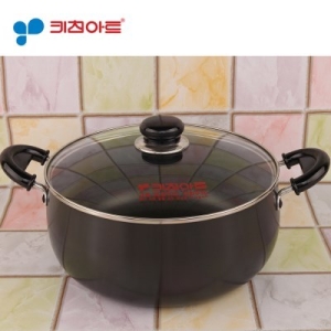 키친아트 쥬노 블랙 경질 양수 냄비 (26cm)_이미지