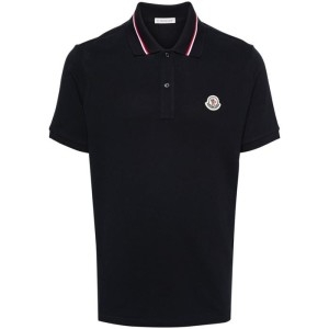  몽클레르 럭스댓 국내 8A00021 로고 패치 피케 폴로 셔츠