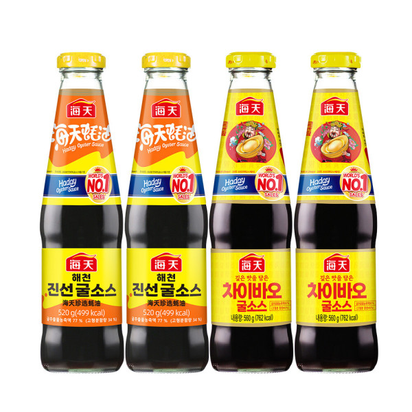 사조대림 해천 진선 굴소스 520g + 차이바오 굴소스 560g (2개)_이미지