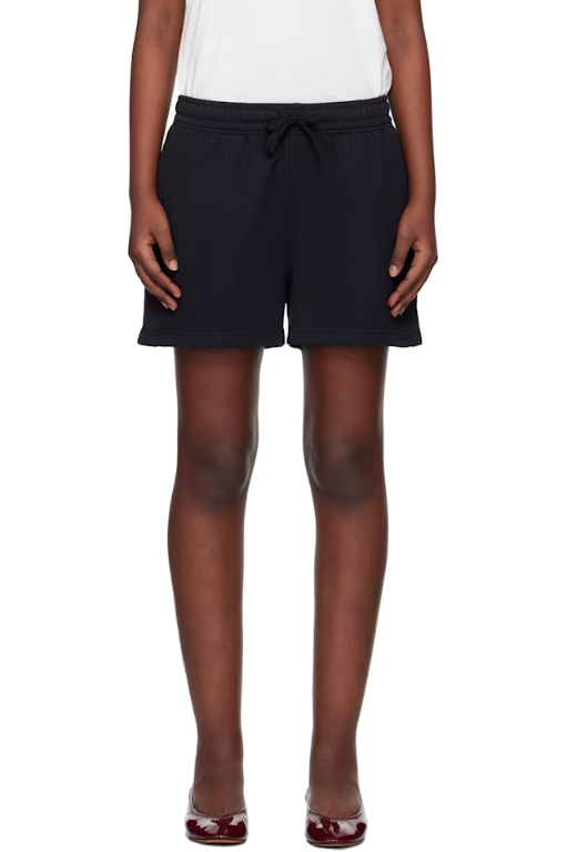 메종키츠네 Black Baby Fox Patch Regular Jog Shorts 251389F088001_이미지