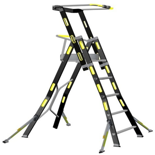 월드전자 CNS K사다리 높이고정형 4점지지 사다리 KLB105-FSM [5단]