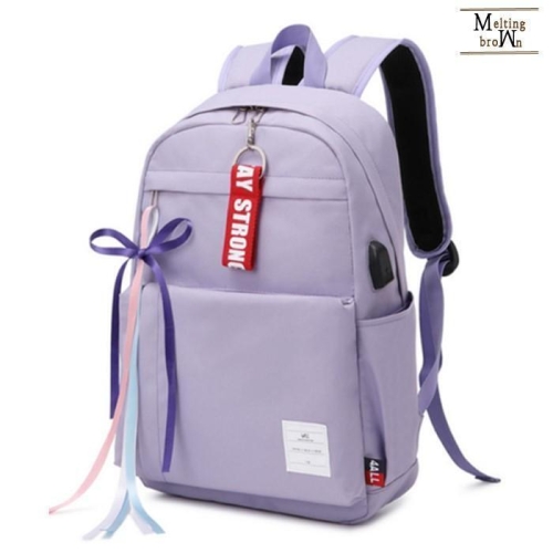 멜팅브라운 여자 대학생 가방 캐주얼 백팩 DF826 6512660A_이미지