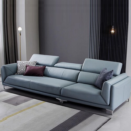 디쟈트 커스틴 천연가죽 소파 4인용 (스툴포함)