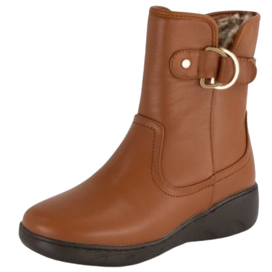 탠디 퍼 앵클부츠 G23438 (브라운)_이미지