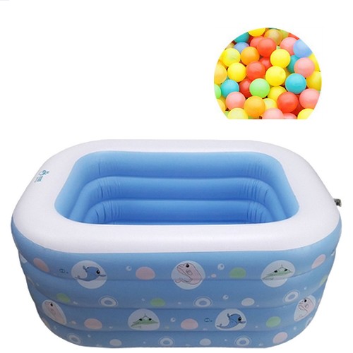 베이비캠프 파스텔 돌고래 풀장세트 130cm (풀장+볼200개)