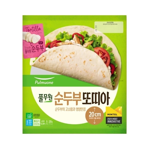 풀무원 순두부 또띠아 225g이미지입니다. 누르면 해당 게시물로 새창이동합니다.