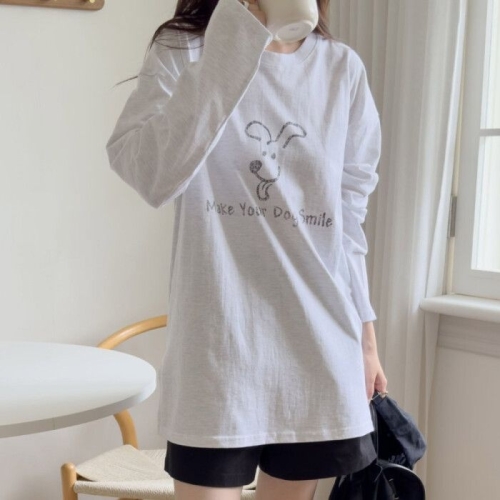 나야홍 아이우먼 메롱강아지심플티셔츠 SEV398M510 빅사이즈