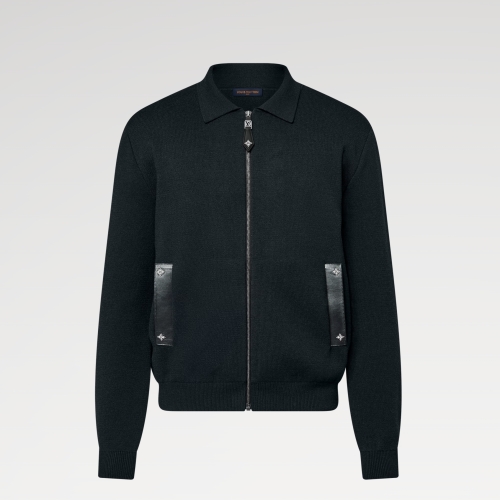 루이비통 국내A/S가능 니트 블루종 남성 집업 자켓 1AH347_이미지