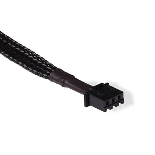 ALPHACOOL JST ARGB 3pin to 3pin 연장 케이블 (0.15m, 블랙)_이미지