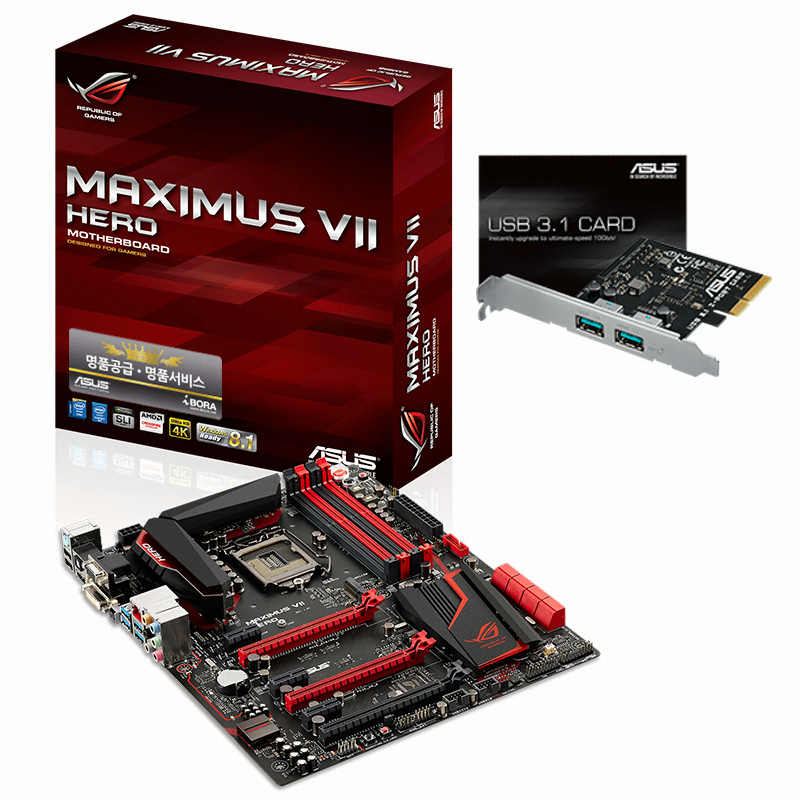 ASUS MAXIMUS VII HERO + USB3.1 CARD 아이보라_이미지