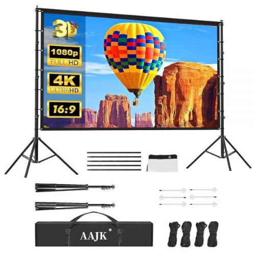 AAJK 16:9 스탠드 스크린 해외구매