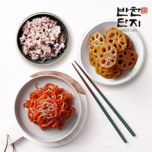 반찬단지 <b>진미채</b>무침<b>1kg</b>+연근조림<b>1kg</b> 밑반찬종류 저녁메뉴 반찬가게