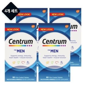 센트룸 포맨 남성 종합비타민 1년분 90정 4개 세트 멀티비타민_이미지