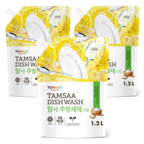 탐사 주방세제 리필 3팩 1.2L (3개)_이미지