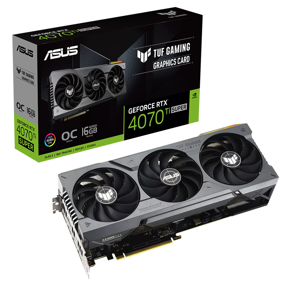 ASUS TUF Gaming 지포스 RTX 4070 Ti SUPER O16G OC D6X 16GB 인텍앤컴퍼니