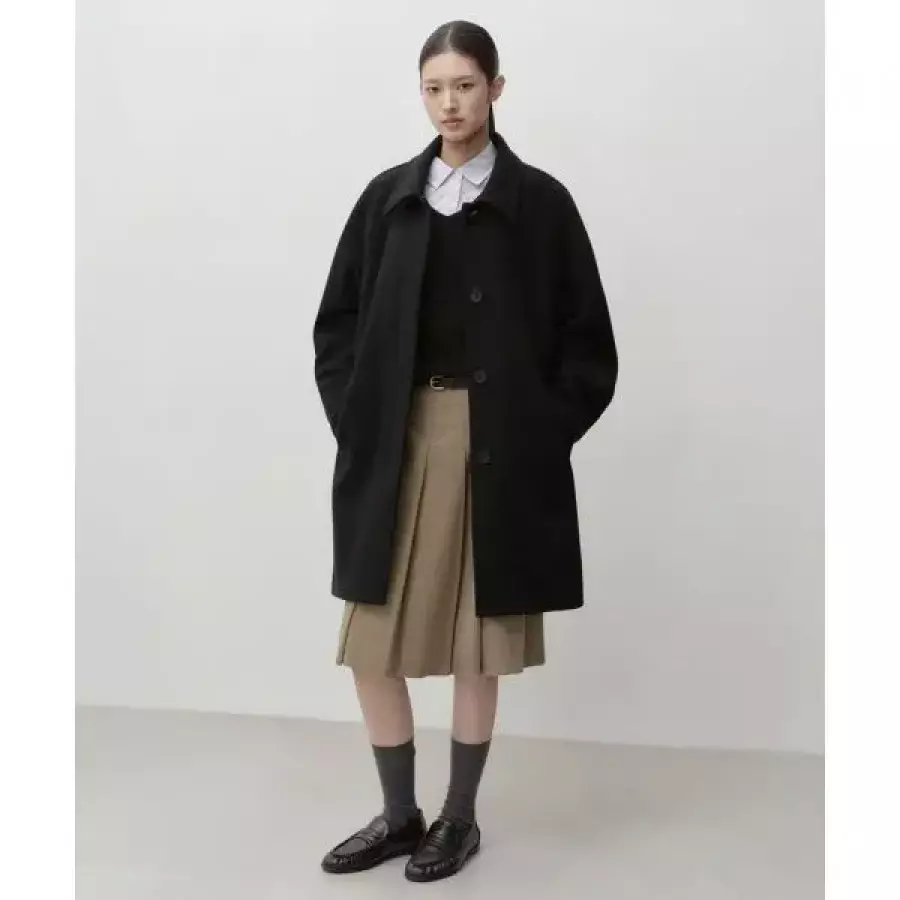 무신사 무신사 스탠다드 우먼 STANDARD WOMAN 우먼즈 캐시미어 블렌드 코쿤 발마칸 코트 블랙 MWFCTAA03-BK 215164