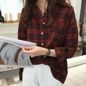 [불명] JH컴퍼니 체크남방 셔츠 2컬러 DS-BB179 남성 캐주얼 레드 레드_2XL 이미지참조