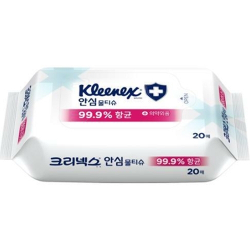 크리넥스 ㅤ안심 물티슈 리필형 20매 (36팩)_이미지