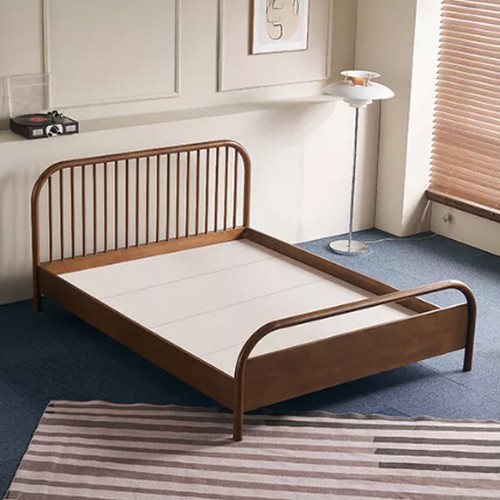 장인가구 자카이 원목 침대 SS (240T유로탑본넬)_이미지