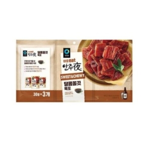 대상 청정원 바로eat 안주야 달콤쫄깃 육포 30g (9개)_이미지