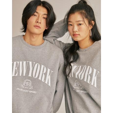 질스튜어트뉴욕 스포츠 뉴욕 빅그래픽 면혼방 유니 맨투맨 JMTS2B281G2