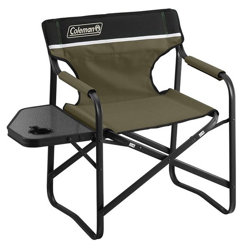 콜맨 사이드 테이블 갑판 의자 ST (올리브)_이미지