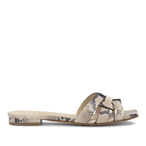 세르지오 레반테시 노르마 파이톤 가죽 슬라이드 NORMA6 PITONE