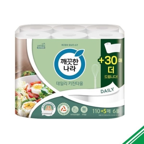 데일리 키친타월 115매 (6입)