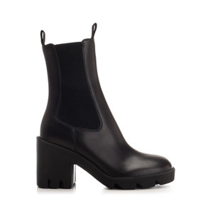  버버리 A 여성 롱 앵클 가죽 부츠 8076546 Stride Chelsea boots
