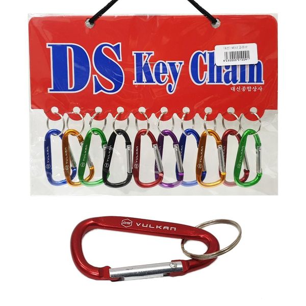 DS 216ADV95 카라비너 10개 열쇠고리 소 기본삼각 카라비너 키_이미지