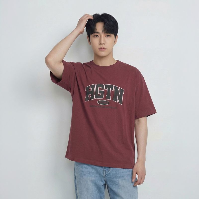 행텐 틴즈 공용 HGTN 레터링 반팔 티셔츠_001 10570-031-414-31_이미지