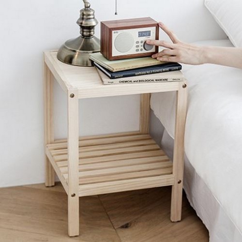 올리빙 원목 미니 테이블 협탁 350_이미지