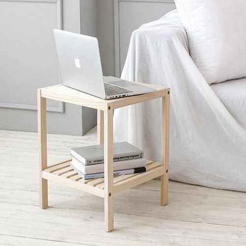 올리빙 원목 미니 테이블 협탁 350_이미지