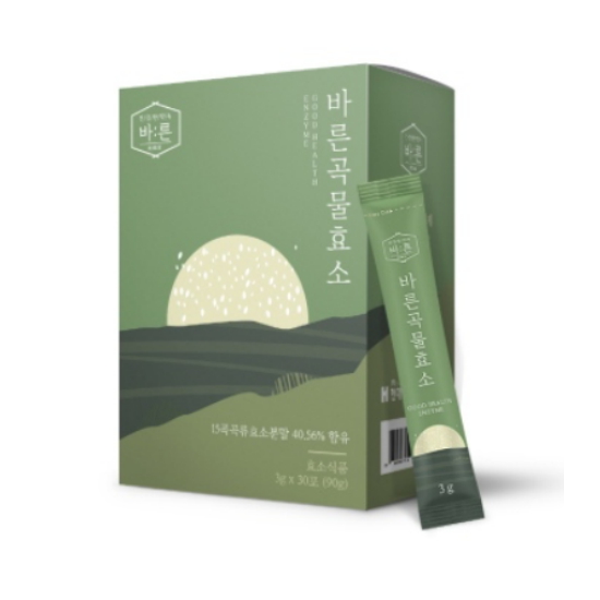 뉴트올로지 바른 바른 곡물효소 스틱 3g 30포 (2개)_이미지