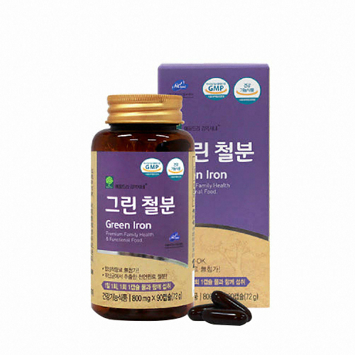 팜스빌 애플트리김약사네 그린 철분 90캡슐 (1개)