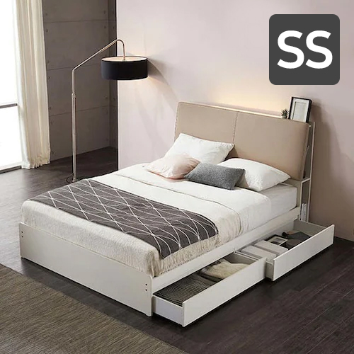 베드리움 수납 서랍 LED침대 SS (독립스프링)_이미지